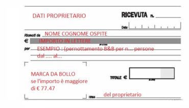 GUIDA ALLA COMPILAZIONE RICEVUTA B&B ED AFFITTI BREVI - Suggerimenti ...